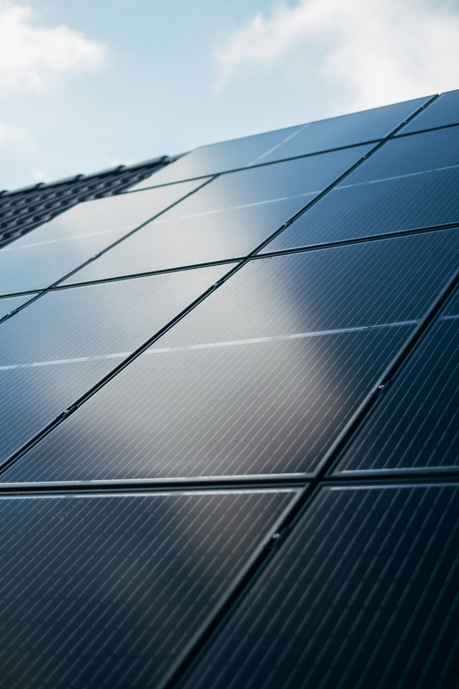 Close-up de placa solar